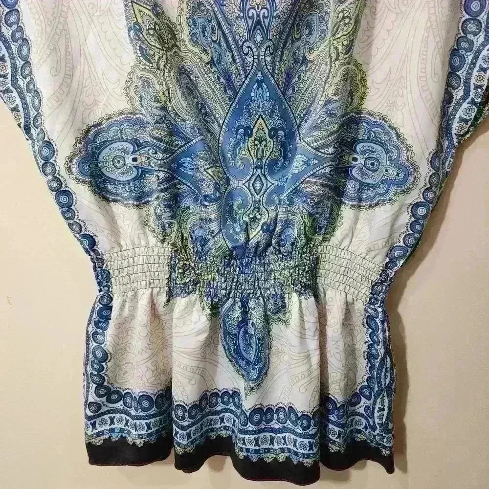 A. Byer handkerchief dolman sleeve top size large - Picture 3 of 6